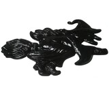 Wanddecoratie Heks zwart plastic