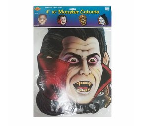 Cutouts Monster Faces 4 stuks Cutouts Monster Faces 4 stuks