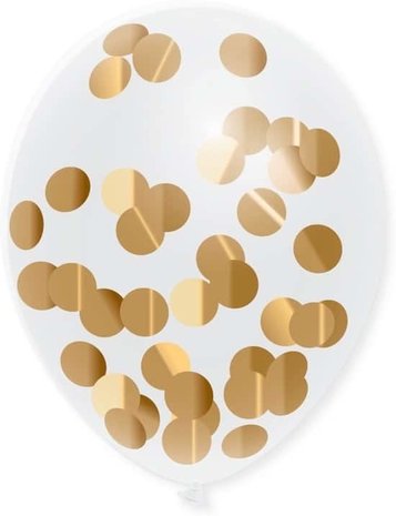 Gold Balloons Confetti | 5 pieces Gold Balloons Confetti | 5 pieces