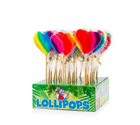 Felko Lollipop coeur arc-en-ciel