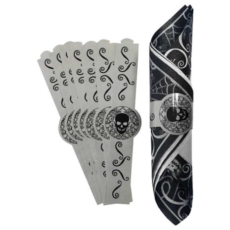 Napkin ring cardboard fright night 8 pieces