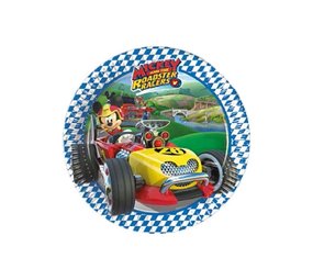 Bord Mickey Mouse Roadster Racers 20cm | 8 stuks
