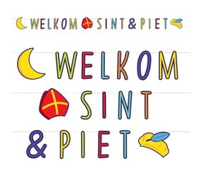 LettresLinger Bienvenue Sint et Piet - 3 mètres LettresLinger Bienvenue Sint et Piet - 3 mètres