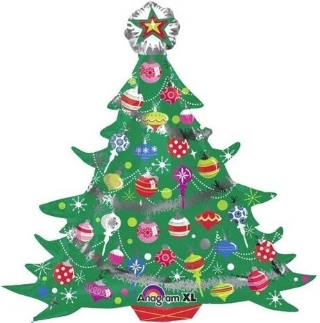 Supershape Foiler Ballon Arbre de Noël | 86 cm
