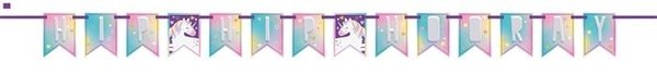 Unique Party Unicorn Hooray Letter Garland Happy Birthday 213cm | per Unit