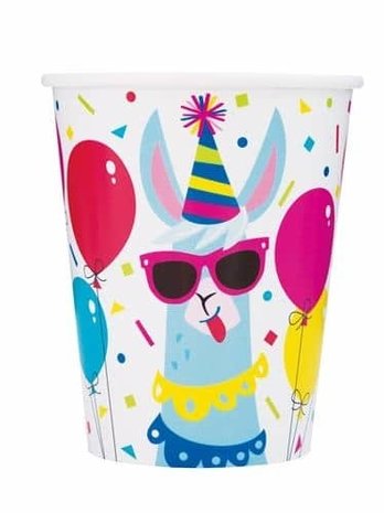 Cup Lama Geburtstag | 8 Stücke Cup Lama Geburtstag | 8 Stücke