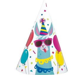 Fête de fête llama anniversaire | 8 pièces