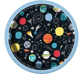 Unique Party Plate outer space 18cm 8 pieces Unique Party Plate outer space 18cm 8 pieces