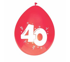 Ballon 40 Jahre Robijn 6 Stücke Ballon 40 Jahre Robijn 6 Stücke