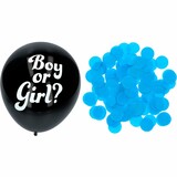 Folat Ballons révélation de sexe garçon avec confettis bleus 41cm | 3 pièces