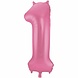 Ballonfolie 1 Pink Metallic Matte | 86 cm Ballonfolie 1 Pink Metallic Matte | 86 cm