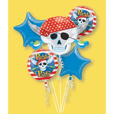 Foil Ballon Bouquet Pirate Party | 5 partie