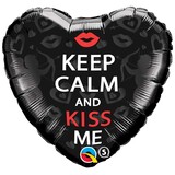 Folie Ballon Keep Calm and Kiss Me | 46cm Folie Ballon Keep Calm and Kiss Me | 46cm