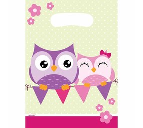 Treating box Owl green pink 8 pieces Treating box Owl green pink 8 pieces