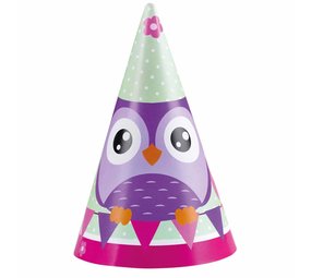 Hüte owl grün rosa 8 Stücke Hüte owl grün rosa 8 Stücke