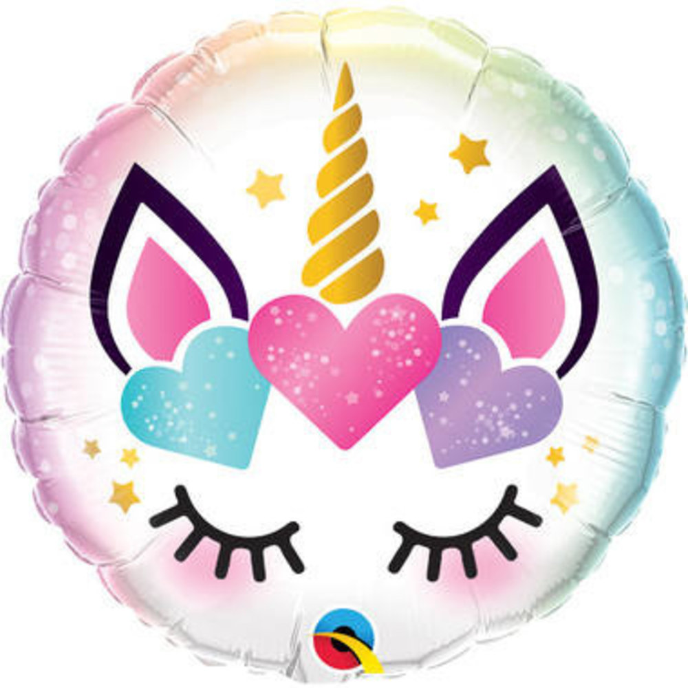Qualatex Ballon en aluminium Bébé Licorne 45cm|  par unité Qualatex Ballon en aluminium Bébé Licorne 45cm|  par unité