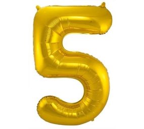 Paper Dreams Ballonfolie 5 Gold | 86 cm Paper Dreams Ballonfolie 5 Gold | 86 cm