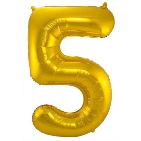 Paper Dreams Ballon folie 5 goud | 86 cm Paper Dreams Ballon folie 5 goud | 86 cm