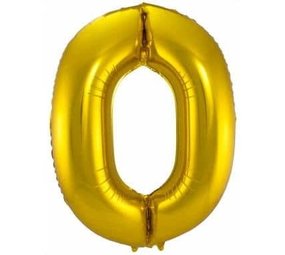 Paper Dreams Balloon foil 0 gold | 86 cm Paper Dreams Balloon foil 0 gold | 86 cm