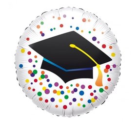 Helium ballon Geslaagd Confetti | 45cm