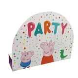 Peppa Pig Confetti uitnodiging 21cm | 8 stuks