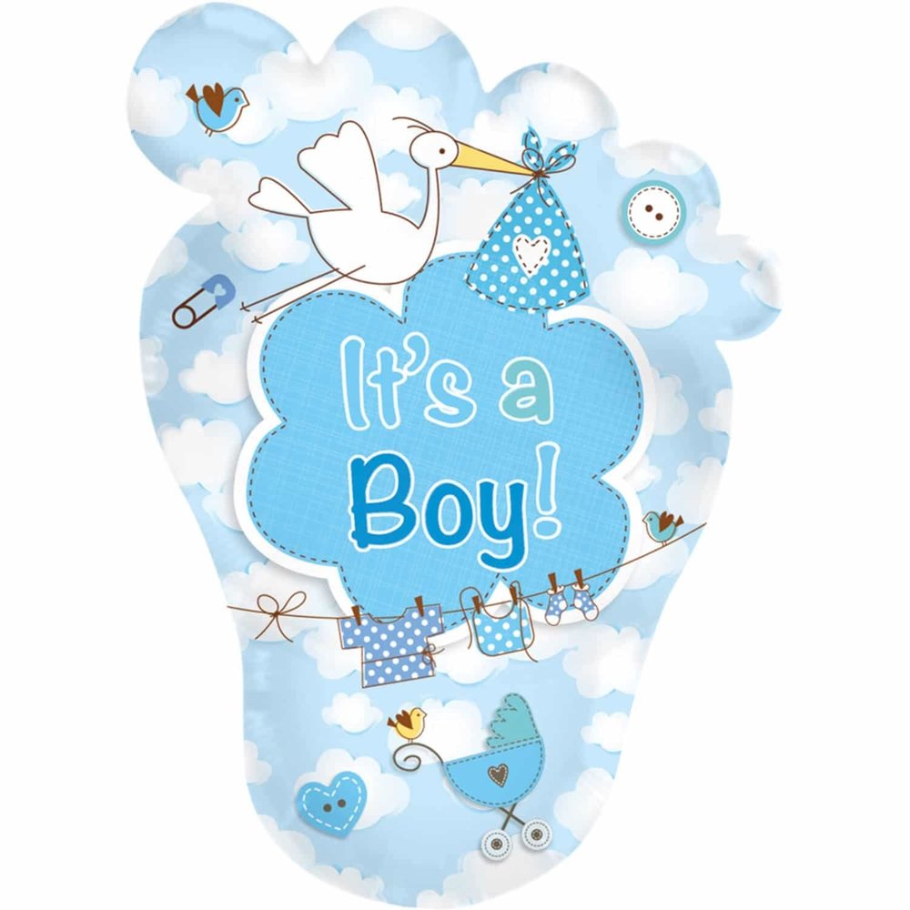 Foil Balloon XL It's a Boy | Foot Foil Balloon XL It's a Boy | Foot