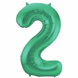 Folat Ballon folie 2 mat groen | 86cm Folat Ballon folie 2 mat groen | 86cm
