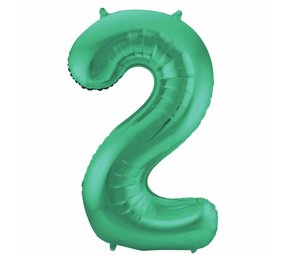 Folat Feuille de ballon 2 vert mate | 86cm Folat Feuille de ballon 2 vert mate | 86cm