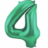 Folat Ballon folie 4 mat groen | 86cm Folat Ballon folie 4 mat groen | 86cm