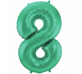 Folat Feuille de ballon 8 mate vert | 86cm Folat Feuille de ballon 8 mate vert | 86cm