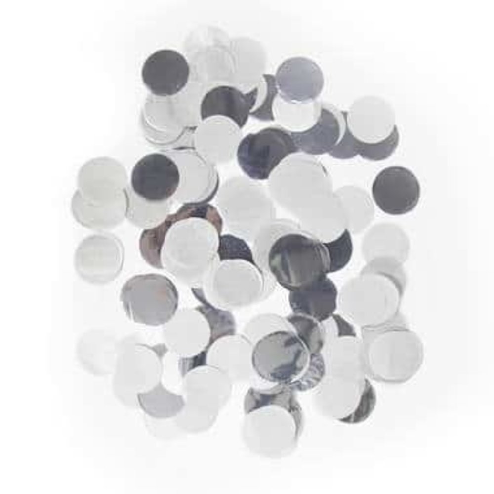 Folat Confetti silver large round | 14 grams