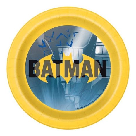 Plate Batman 17 cm | 8 pieces Plate Batman 17 cm | 8 pieces