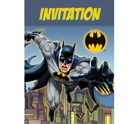 Uitnodiging Batman | 8 stuks Uitnodiging Batman | 8 stuks