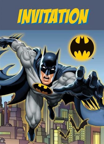Uitnodiging Batman | 8 stuks