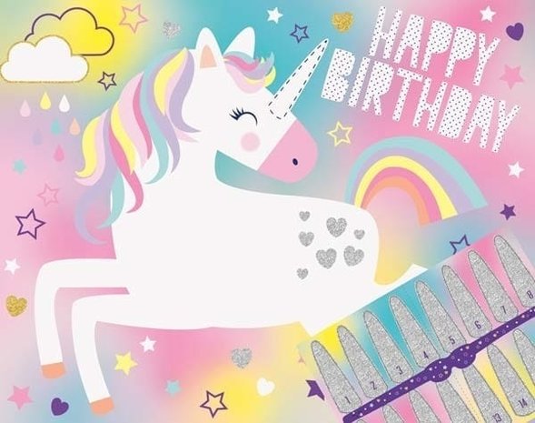 Unique Party Unicorn Hooray Game 48x38cm | per Unit Unique Party Unicorn Hooray Game 48x38cm | per Unit
