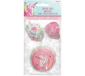 Cupcake set Magical Unicorn | 48delig