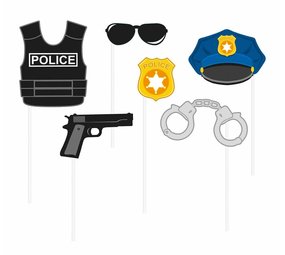 Accessoires de photos Police | 6 parties