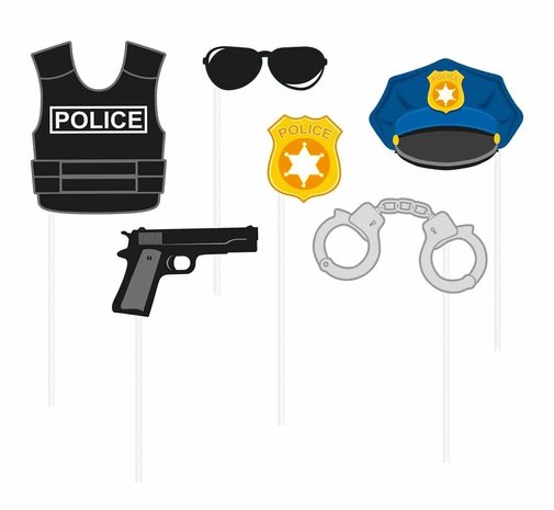 Photo props police 6-piece