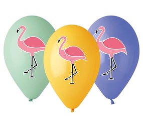 Ballon flamanto pastel | 5 pièces