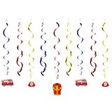 Hanging decoration fire brigade 12 pieces Hanging decoration fire brigade 12 pieces