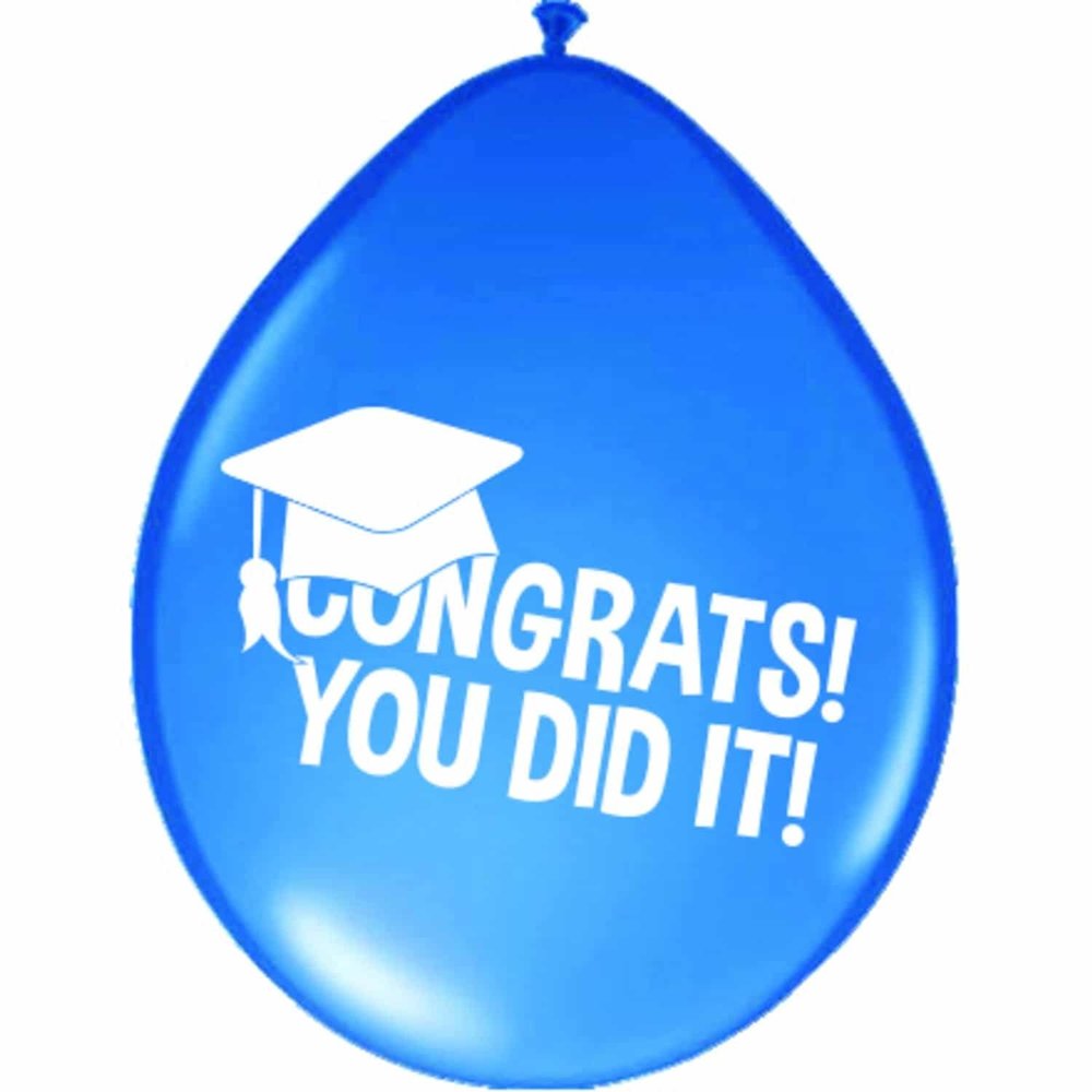 Balloon congrats! You did it! | 8 pieces