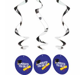 Decoration Swirls Congrats! You did it! | 3 pieces