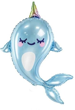 Superform -Folienballon Narwal | 87 cm Superform -Folienballon Narwal | 87 cm