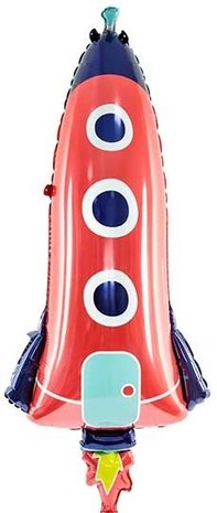 Super shape folie ballon Raket | 115cm Super shape folie ballon Raket | 115cm