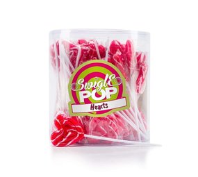 Felko Lolly Swigle Pop Mini Hearts 12 gr. | 50 stuks in silo Felko Lolly Swigle Pop Mini Hearts 12 gr. | 50 stuks in silo