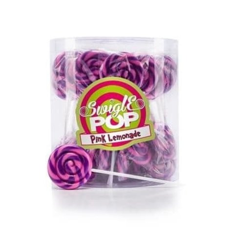 Felko Lolly Swigle Pop Mini Pink Limonade 12 gr. | 50 Stück in Silo Felko Lolly Swigle Pop Mini Pink Limonade 12 gr. | 50 Stück in Silo