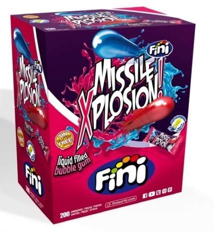 Snoep Missile Xplosion | per stuk Snoep Missile Xplosion | per stuk
