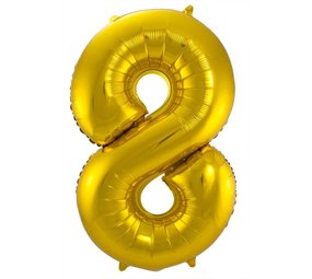 Paper Dreams Ballonfolie 8 Gold | 86 cm Paper Dreams Ballonfolie 8 Gold | 86 cm