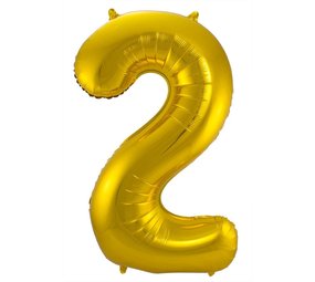 Paper Dreams Folienballon Zahl 2 Gold | 86 cm Paper Dreams Folienballon Zahl 2 Gold | 86 cm