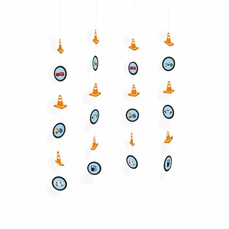 Amscan Hang decoration on the road 4 pieces Amscan Hang decoration on the road 4 pieces